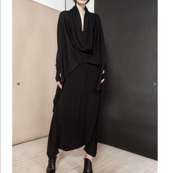 Nicholas K Serius brown poncho cape asymmetrical - Picture 5 of 12